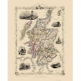 thumbnail image 1 of Historic Map - Scotland - Tallis 1851 - Vintage Wall Art, 1 of 4