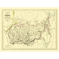 thumbnail image 1 of Historic Map - Siberia Russia - Thierry 1834 - Vintage Wall Art, 1 of 4