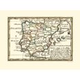 thumbnail image 1 of Historic Map - Spain Portugal - Gibson 1758 - 23 x 30.80 - Vintage Wall Art, 1 of 5