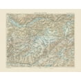 thumbnail image 1 of Historic Map - Switzerland Bernese Highlands - Swiss Guide 1917 - 29.55 x 23 - Vintage Wall Art, 1 of 5
