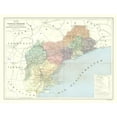 thumbnail image 1 of Historic Map - Tarragona Province Spain - Pompido 1913 - Vintage Wall Art, 1 of 4