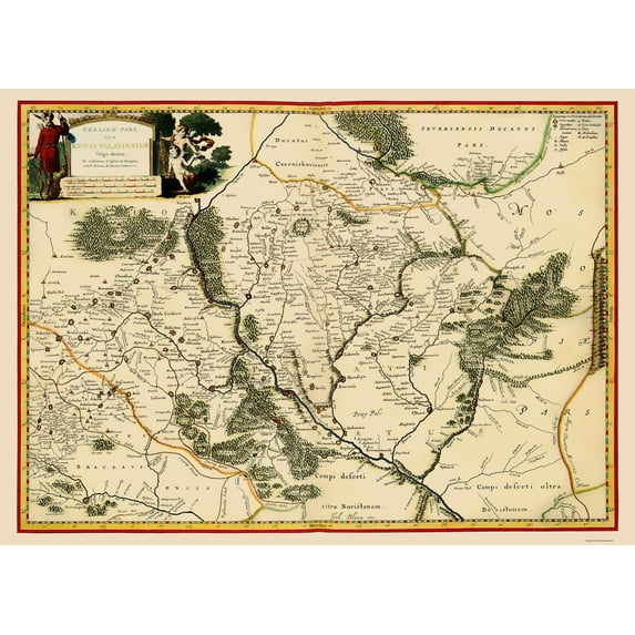 Historic Map - Ukraine - Blaeu 1662 - 23 x 31.93 - Vintage Wall Art