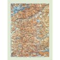 thumbnail image 1 of Historic Map - Unter Engadin Switzerland Italy - Baedeker 1921 - Vintage Wall Art, 1 of 4