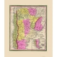 thumbnail image 1 of Historic Map - Uruguay - Mitchell 1846 - Vintage Wall Art, 1 of 4