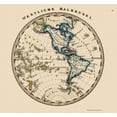 thumbnail image 1 of Historic Map - Western Hemisphere - Stieler 1852 - 23 x 24.51 - Vintage Wall Art, 1 of 5
