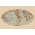 thumbnail image 1 of Historic Map - World - Hammond 1910 - Vintage Wall Art, 1 of 4
