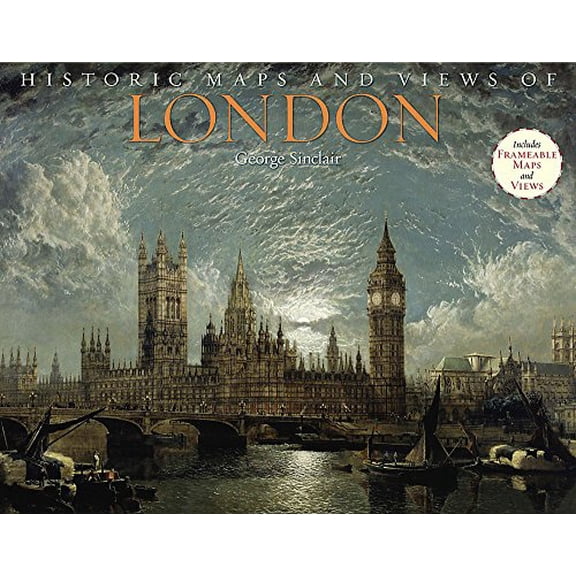 Pre-Owned Historic Maps and Views of London: 24 Frameable Maps (Paperback) 1579127975 9781579127978