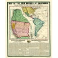 thumbnail image 1 of Historic Mine Map - California Gold Regions - Thayer 1849 - Vintage Wall Art, 1 of 4