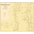 thumbnail image 1 of Historic Mine Map - Mud Creek Oil Lands Ontario County New York - Proctor 1865 - 26 x 23 - Vintage Wall Art, 1 of 5