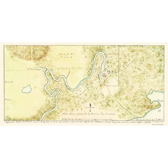 Historic Nautical Map - Black River Quebec Canada - 1735 - Vintage Wall Art