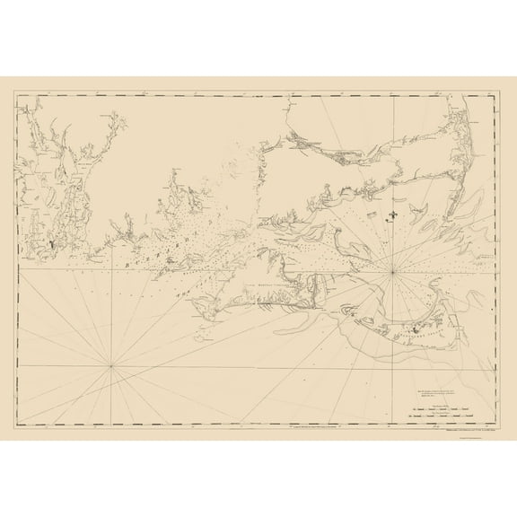 Historic Nautical Map - Cape Cod Narragansett Bay - Des Barres 1779 - 23 x 32.61 - Vintage Wall Art