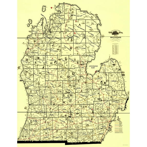 Historic Nautical Map - Transportation Routes - McEwen 1897 - Vintage Wall Art