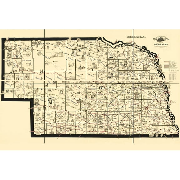 Historic Nautical Map - Transportation Routes - Mcewen 1897 - Vintage Wall Art