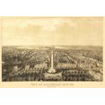 thumbnail image 1 of Historic Panoramic View - Baltimore Maryland - Sachese 1862 - Vintage Wall Art, 1 of 4