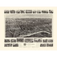 thumbnail image 1 of Historic Panoramic View - Branford Connecticut - Bailey 1905 - Vintage Wall Art, 1 of 4