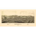 thumbnail image 1 of Historic Panoramic View - Chatham New York - Burleigh 1886 - Vintage Wall Art, 1 of 4
