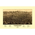 thumbnail image 1 of Historic Panoramic View - Colorado Springs Colorado - Stoner 1882 - Vintage Wall Art, 1 of 4