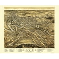 thumbnail image 1 of Historic Panoramic View - Dover New Hampshire - Brenner 1877 - Vintage Wall Art, 1 of 4