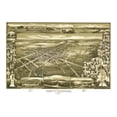 thumbnail image 1 of Historic Panoramic View - Gettysburg Pennsylvania - Downs 1888 - Vintage Wall Art, 1 of 4