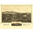 thumbnail image 1 of Historic Panoramic View - Greenville New Hampshire - Burleigh 1886 - 30.47 x 23 - Vintage Wall Art, 1 of 5