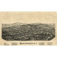 thumbnail image 1 of Historic Panoramic View - Marlborough New York - Burleigh 1891 - 38.38 x 23 - Vintage Wall Art, 1 of 5