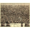 thumbnail image 1 of Historic Panoramic View - Middletown New York - Rogers 1874 - Vintage Wall Art, 1 of 4