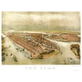 thumbnail image 1 of Historic Panoramic View - New York - Currier 1874 - 31 x 23 - Vintage Wall Art, 1 of 5