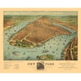 thumbnail image 1 of Historic Panoramic View - New York - Ives 1879 - Vintage Wall Art, 1 of 4