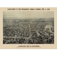 thumbnail image 1 of Historic Panoramic View - Providence Rhode Island - Chapin 1895 - Vintage Wall Art, 1 of 4