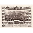 thumbnail image 1 of Historic Panoramic View - Redding California - Bush 1890 - Vintage Wall Art, 1 of 4