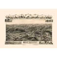 thumbnail image 1 of Historic Panoramic View - West Boylston Massachusetts - 1891 - Vintage Wall Art, 1 of 4
