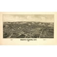 thumbnail image 1 of Historic Panoramic View - White Plains New York - Burleigh 1887 - 39.22 x 23 - Vintage Wall Art, 1 of 5