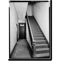 Historic Print, 103-109 East President Street (Houses), Savannah, Chatham County, GA - 4, 16" x 20"