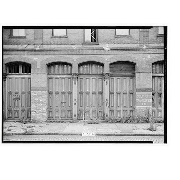 Historic Print, 104 North Commerce Street (Commercial Building), Mobile, Mobile County, AL, 16" x 20"