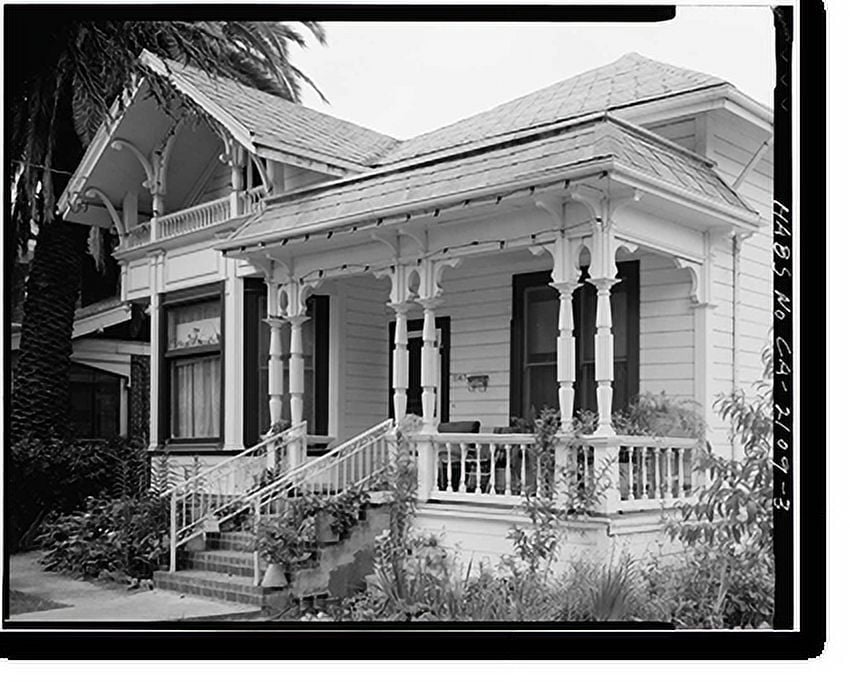 Historic Print, 1147 Chapman Street (House), San Jose, Santa Clara