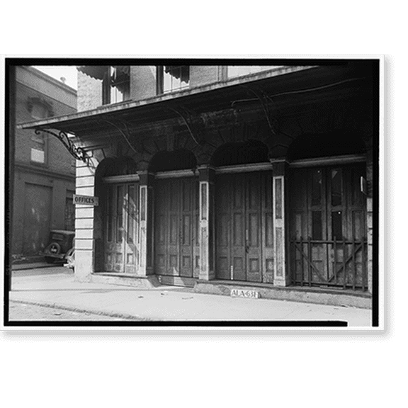 Historic Print, 15 North Commerce Street (Commercial Building), Mobile, Mobile County, AL, 18" x 24"
