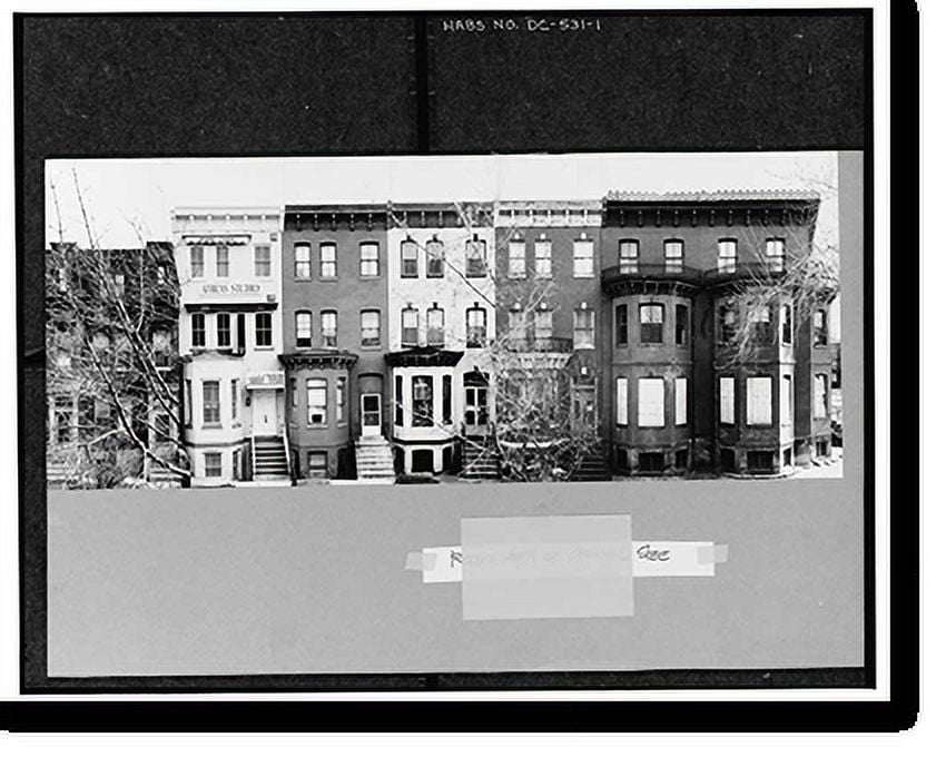 Historic Print, 15011523 Vermont Avenue Northwest (Houses), Washington