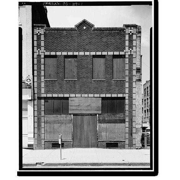 Historic Print, 1623 Market Street (Commercial Building), Denver, Denver County, CO, 18" x 24"