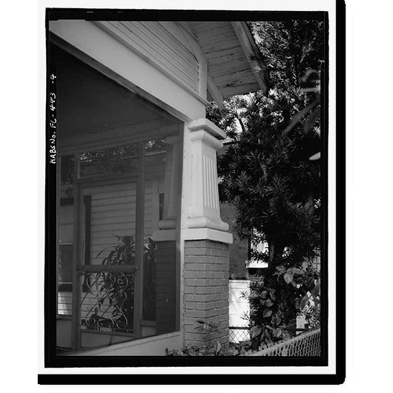 Historic Print, 1715 East Fifteenth Avenue (House), Tampa, Hillsborough County, FL - 4, 16" x 20"