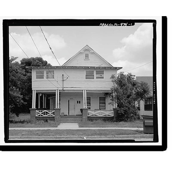 Historic Print, 1805 North Central Avenue (House), Tampa, Hillsborough County, FL, 18" x 24"