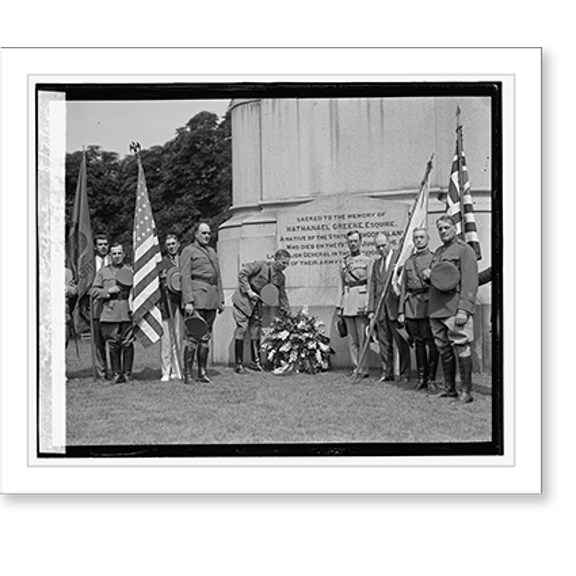 Historic Print, 183rd ann. of birth of Nathaniel Greene, 8/7/25, 16" x 20"