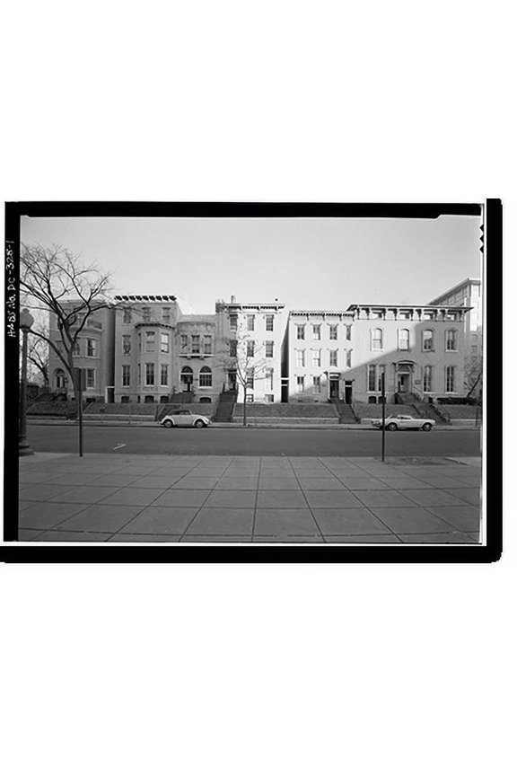 Historic Print, 1903-1911 F Street Northwest (Row Houses), Washington, District of Columbia, DC, 18" x 24"