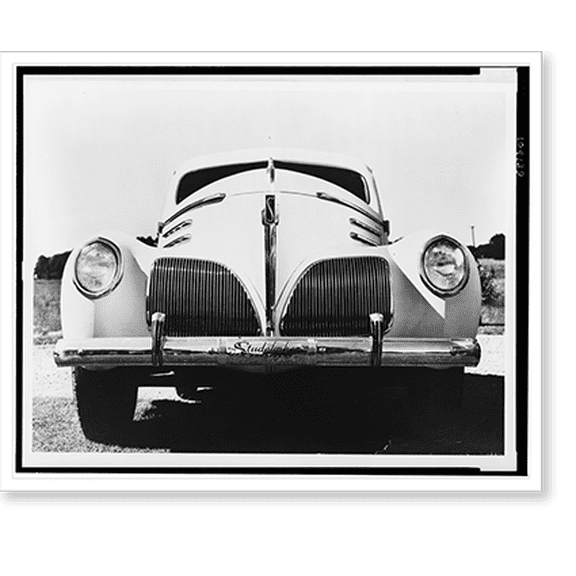 Historic Print, [1938 Studebaker President automobile, front view], 18" x 24"