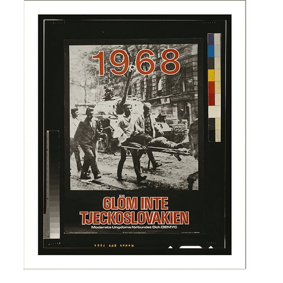 Historic Print, 1968 : glom inte Tjeckoslovakien - 2, 16" x 20"