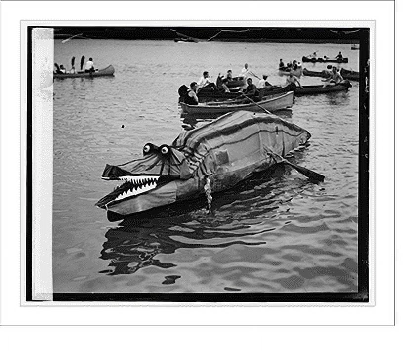 Historic Print, 1st prize Canoe Regatta and Water Carnival (Colonial