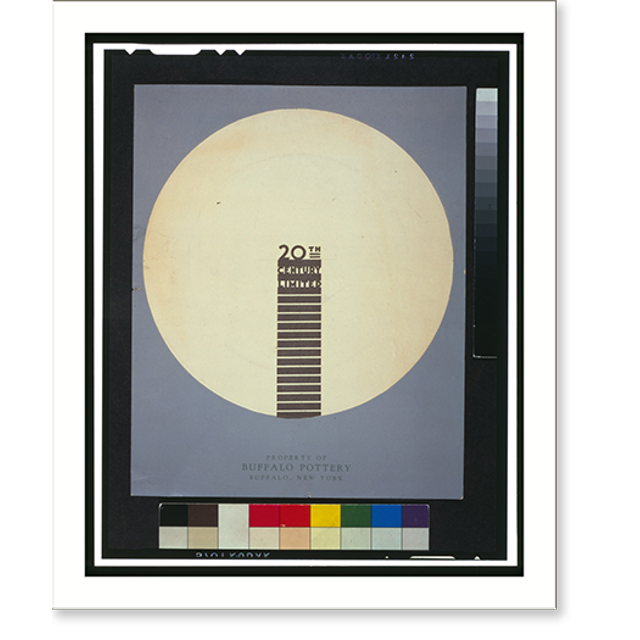 Historic Print, 20th Century Limited Property of Buffalo Pottery