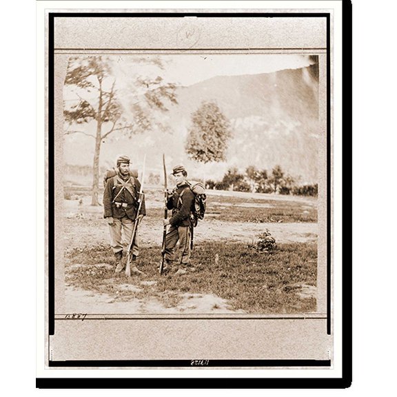 Historic Print, 22nd New York State Militia near Harpers Ferry Va. 1861, 18" x 24"