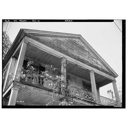 Historic Print, 251 North Conception Street (House), Mobile, Mobile County, AL - 4, 18" x 24"