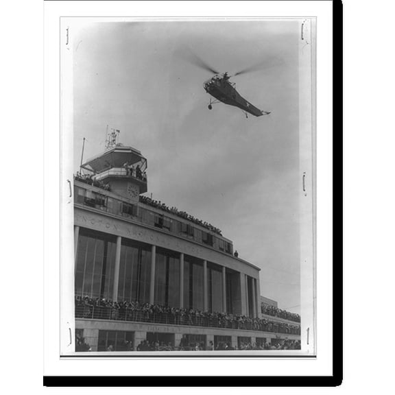 Historic Print, 25th anniversary of Air Mail Service, Washington National Airport, 18" x 24"