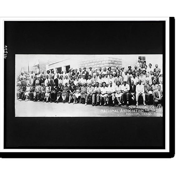 Historic Print, 32nd Annual Conference of the National Association for the Advancement of Colored People, Houston, Texas, June 24-28, 1941, 18" x 24"